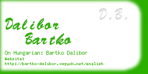 dalibor bartko business card